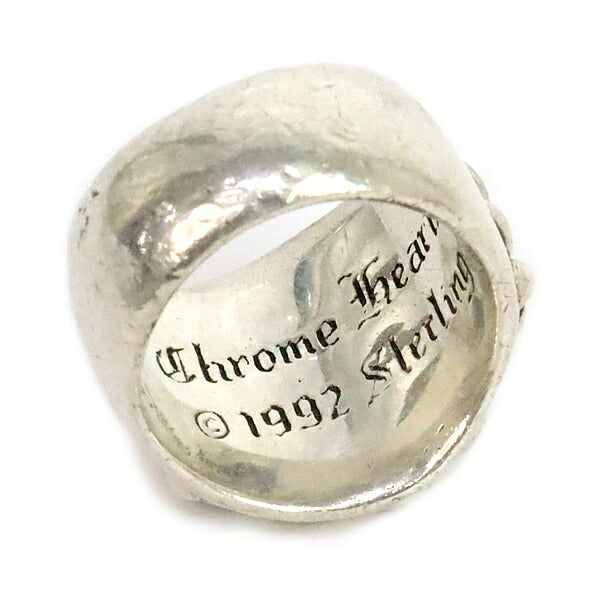 CHROME HEARTS SV925 Keeper Ring Silver Size JP 17