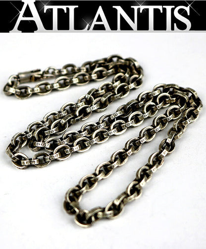 CHROME HEARTS Paperchain Necklace 20" 925 Silver