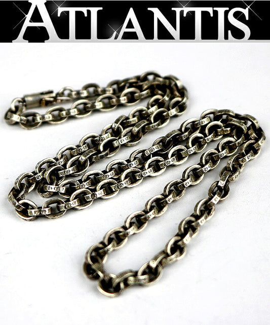 CHROME HEARTS Paperchain Necklace 20" 925 Silver
