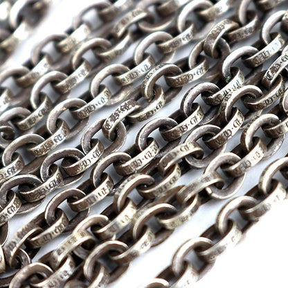 CHROME HEARTS Paperchain Necklace 30" 925 Silver