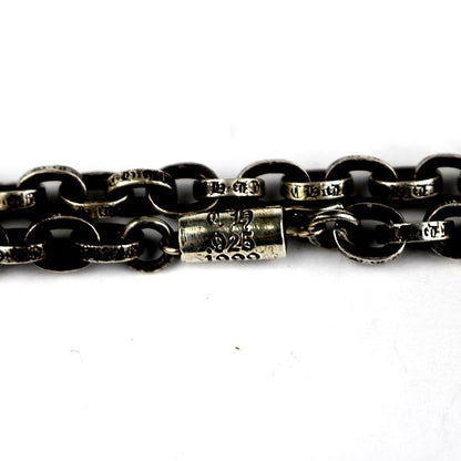 CHROME HEARTS Paperchain Necklace 30" 925 Silver