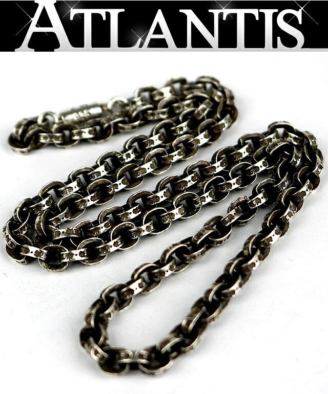 CHROME HEARTS SV925 Paperchain 49cm Necklace Silver