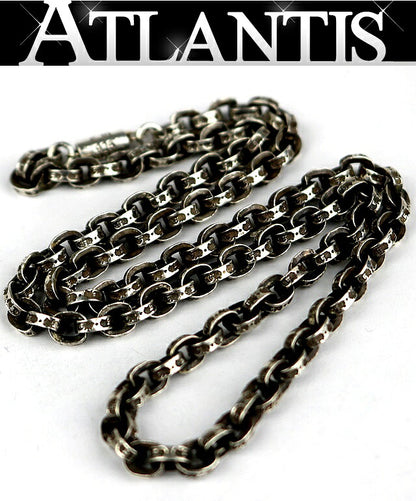 CHROME HEARTS SV925 Paperchain 49cm Necklace Silver