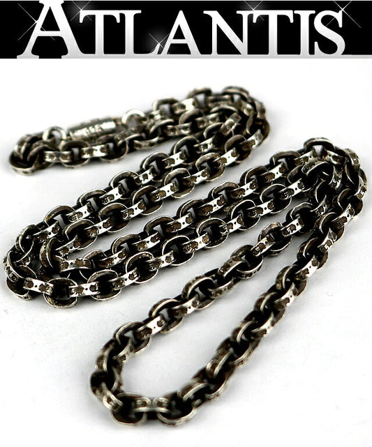 CHROME HEARTS SV925 Paperchain 49cm Necklace Silver