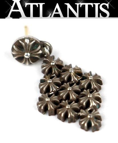 CHROME HEARTS Chainmail Drop Earrings Silver SV925