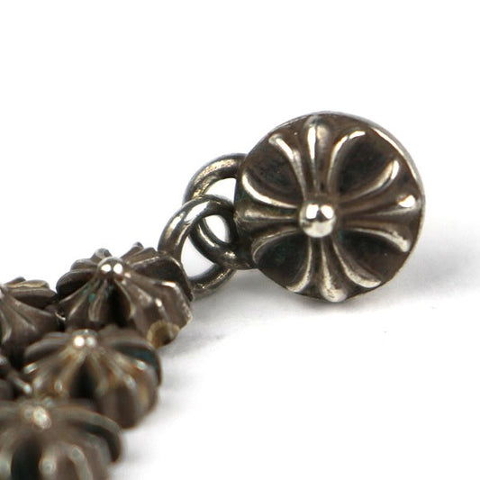 CHROME HEARTS Chainmail Drop Earrings Silver SV925