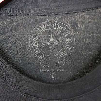 CHROME HEARTS Sleeve Floral Cross Horseshoe Tee Black Size L