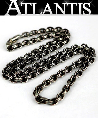 CHROME HEARTS Paperchain Necklace 20" 925 Silver