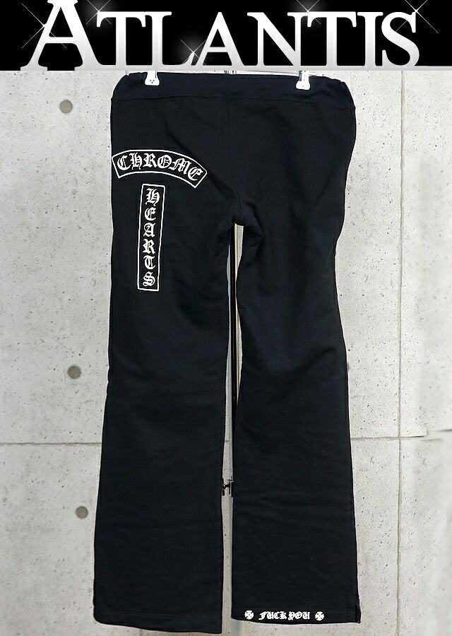 CHROME HEARTS Vintage T-BAR Sweatpants Black Size XS