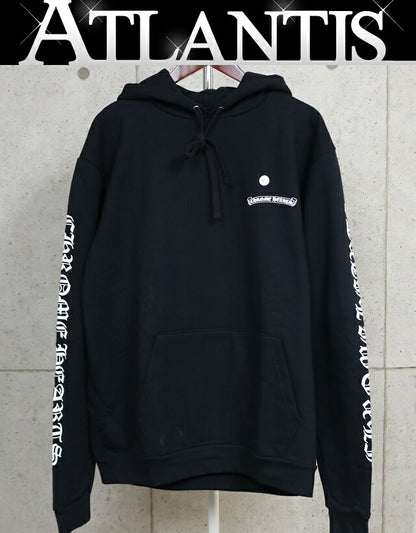 CHROME HEARTS Scroll Label Cotton Hoodie Black Size L