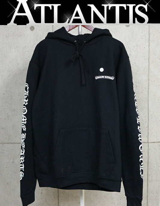 CHROME HEARTS Scroll Label Cotton Hoodie Black Size L