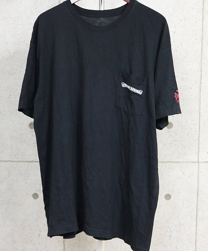 CHROME HEARTS NYC Scroll Label Logo T-Shirt Black Size XXL