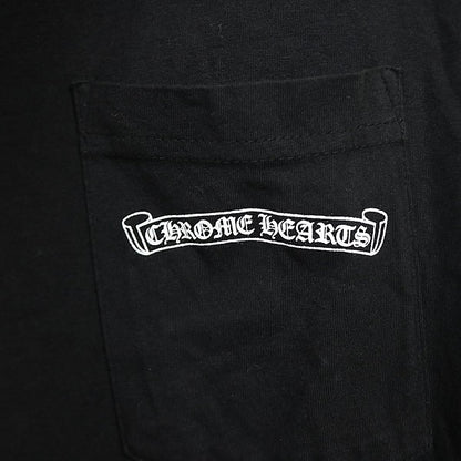 CHROME HEARTS NYC Scroll Label Logo T-Shirt Black Size XXL