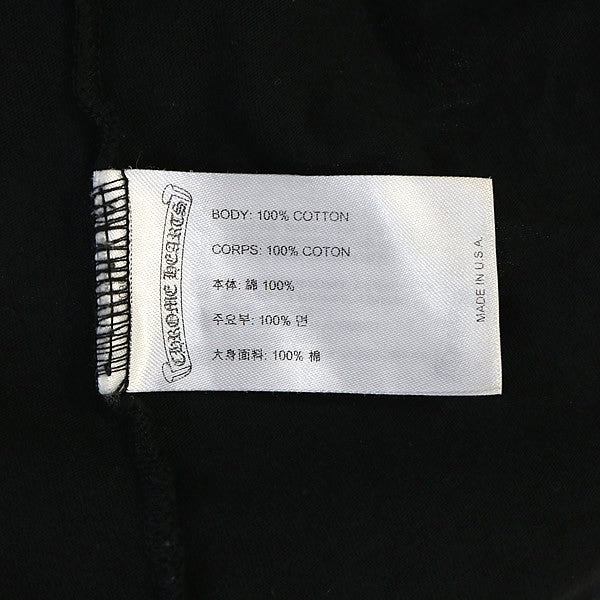 CHROME HEARTS NYC Scroll Label Logo T-Shirt Black Size XXL