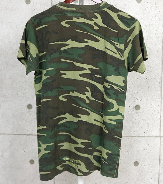 CHROME HEARTS Vintage Camo Cross Embroidered T-Shirt Size L