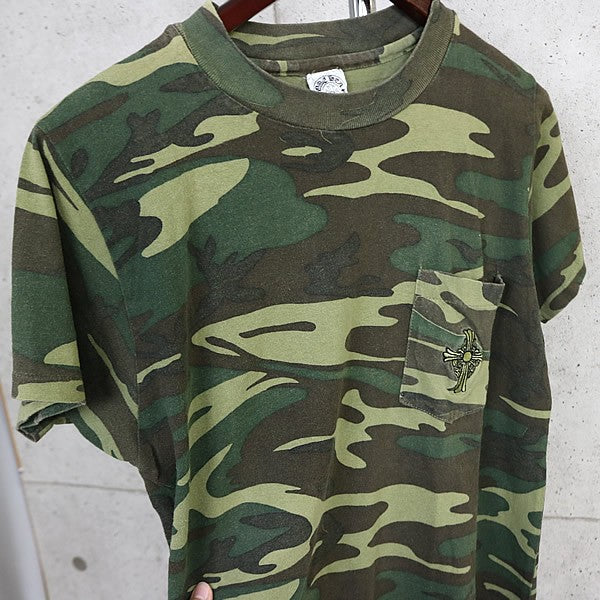 CHROME HEARTS Vintage Camo Cross Embroidered T-Shirt Size L