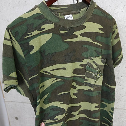 CHROME HEARTS Vintage Camo Cross Embroidered T-Shirt Size L
