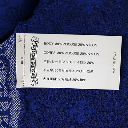 CHROME HEARTS CH Plus Sleeveless Knit Sweater Blue Size L
