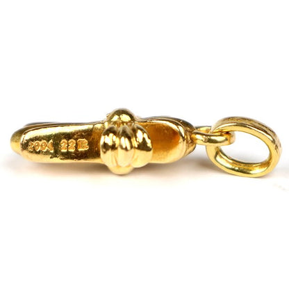 CHROME HEARTS 22K Baby Fat Cross Gold Charm