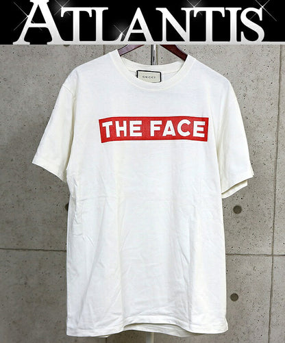 GUCCI THE FACE Short Sleeve T-Shirt White Size S