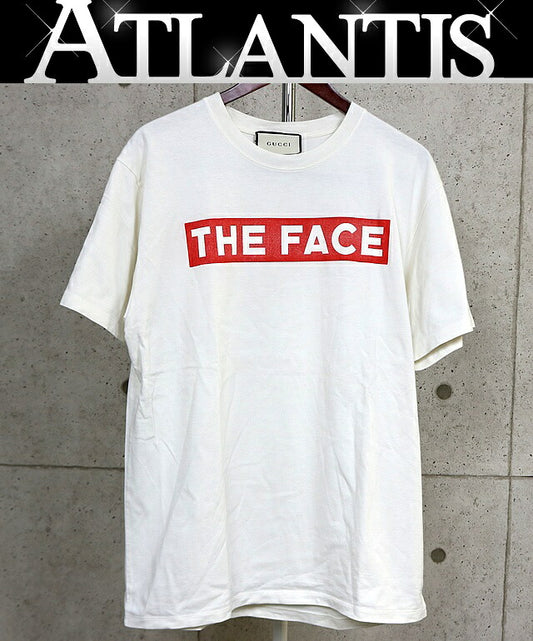 GUCCI THE FACE Short Sleeve T-Shirt White Size S