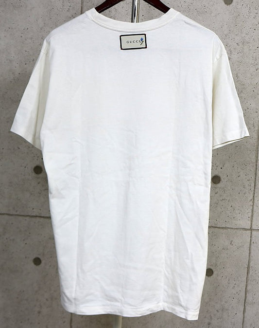 GUCCI THE FACE Short Sleeve T-Shirt White Size S