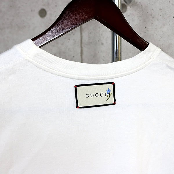 GUCCI THE FACE Short Sleeve T-Shirt White Size S