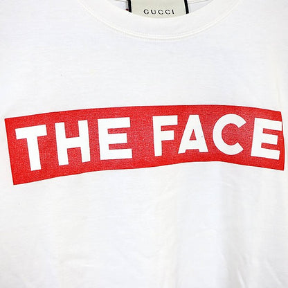 GUCCI THE FACE Short Sleeve T-Shirt White Size S