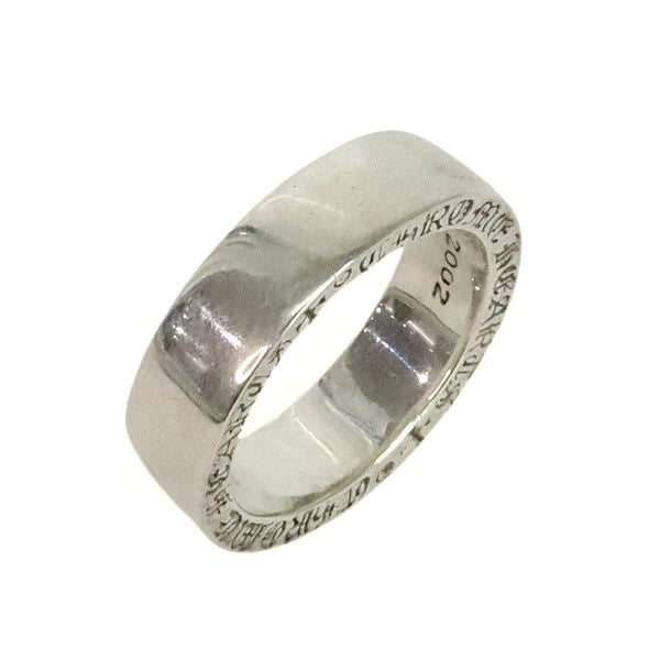 CHROME HEARTS 6mm Plain Spacer Ring SV925 Size JP 16