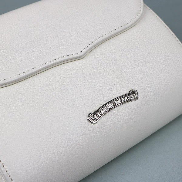 CHROME HEARTS Dog Adams Small CH Cross Leather White