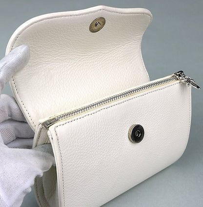 CHROME HEARTS Dog Adams Small CH Cross Leather White