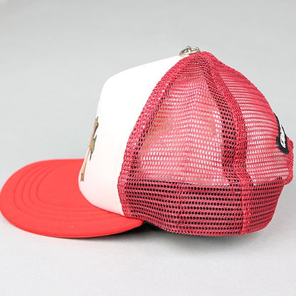CHROME HEARTS 3 Cross Camo Red/White Trucker Cap