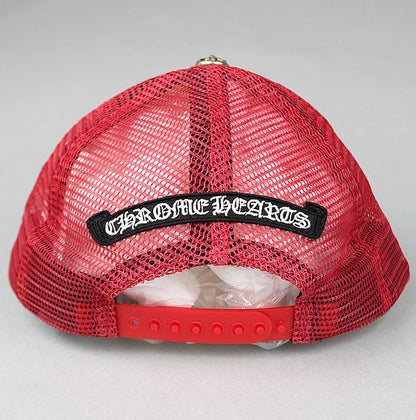 CHROME HEARTS 3 Cross Camo Red/White Trucker Cap