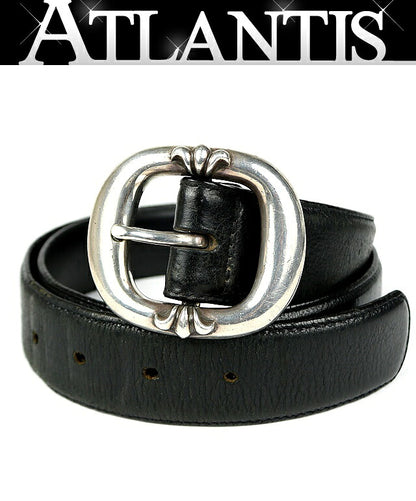 CHROME HEARTS Gunslinger Leather Belt Black Size 34