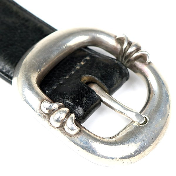CHROME HEARTS Gunslinger Leather Belt Black Size 34