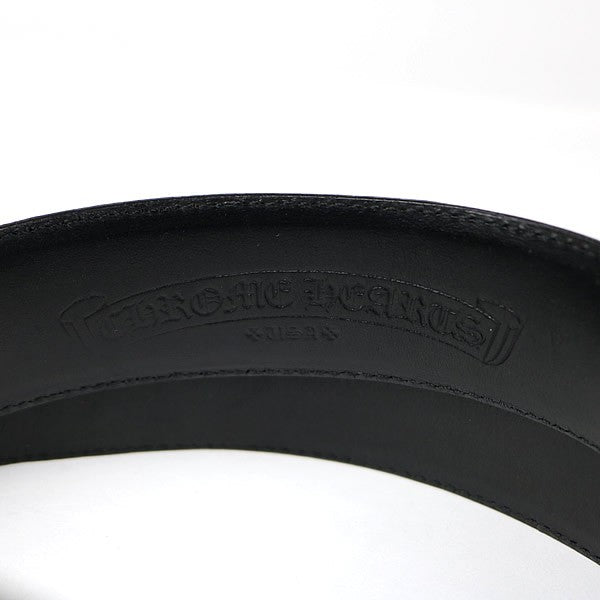 CHROME HEARTS Gunslinger Leather Belt Black Size 34