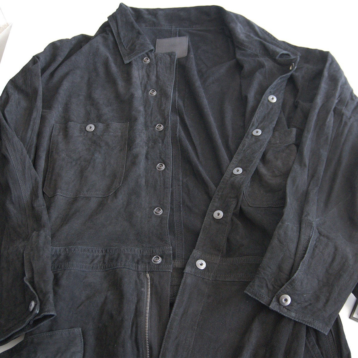 ISAMU KATAYAMA BACKLASH Kangaroo Leather Jumpsuit Size L