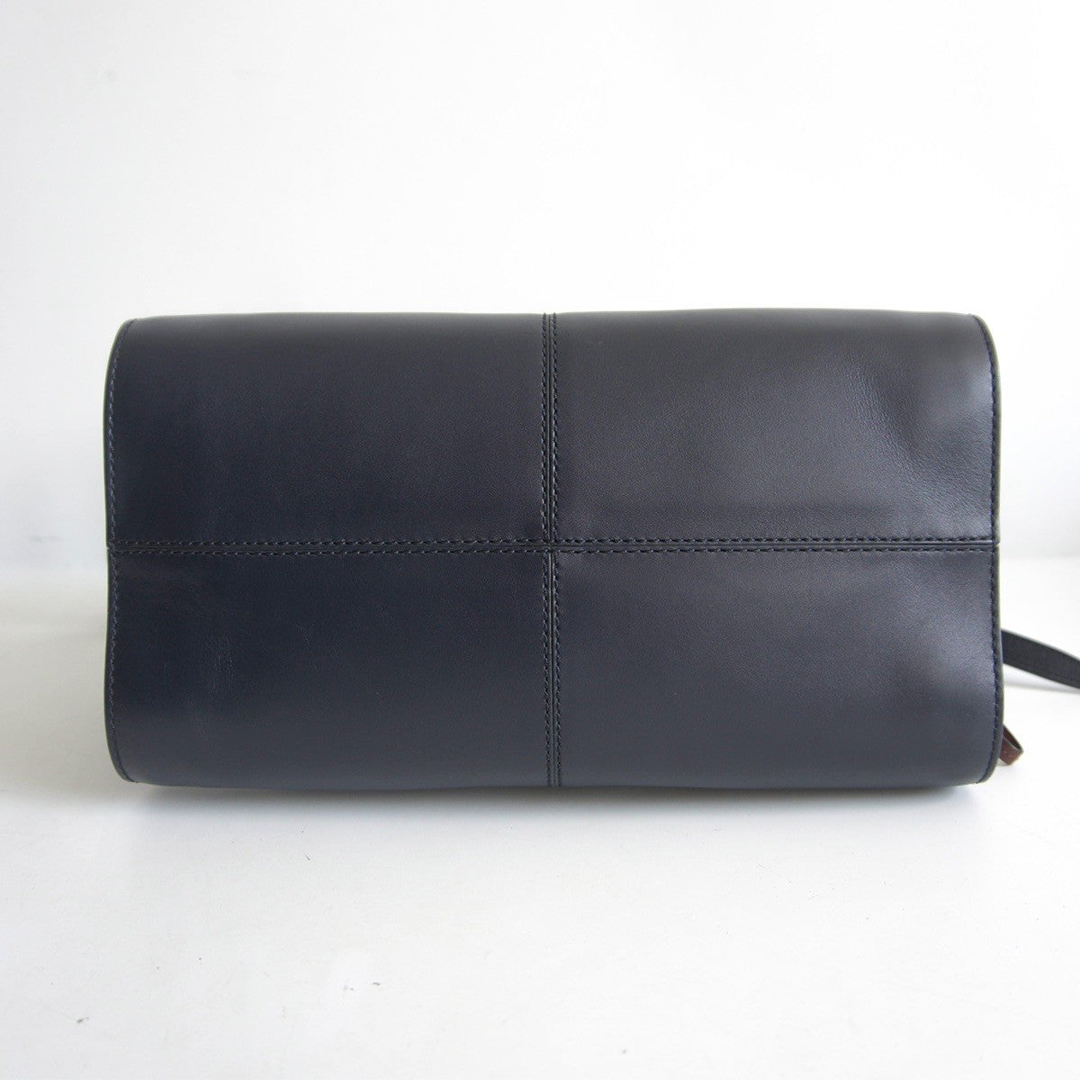 TOD'S Sella Navy Leather 2-Way Shoulder Bag Size ONE SIZE