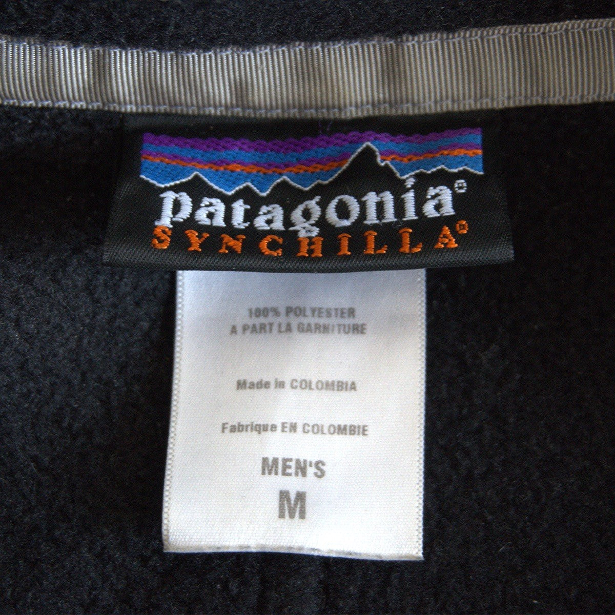 PATAGONIA 00s Synchilla Full Zip Fleece Jacket Black Size M