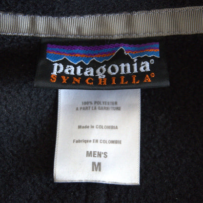 PATAGONIA 00s Synchilla Full Zip Fleece Jacket Black Size M