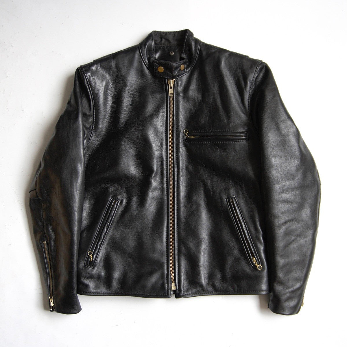 VANSON Model D Single Rider Leather Jacket USA Size XXS