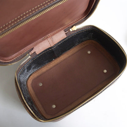 HERZ Brown Leather 2-Way Shoulder Kiss-Lock Size ONE SIZE