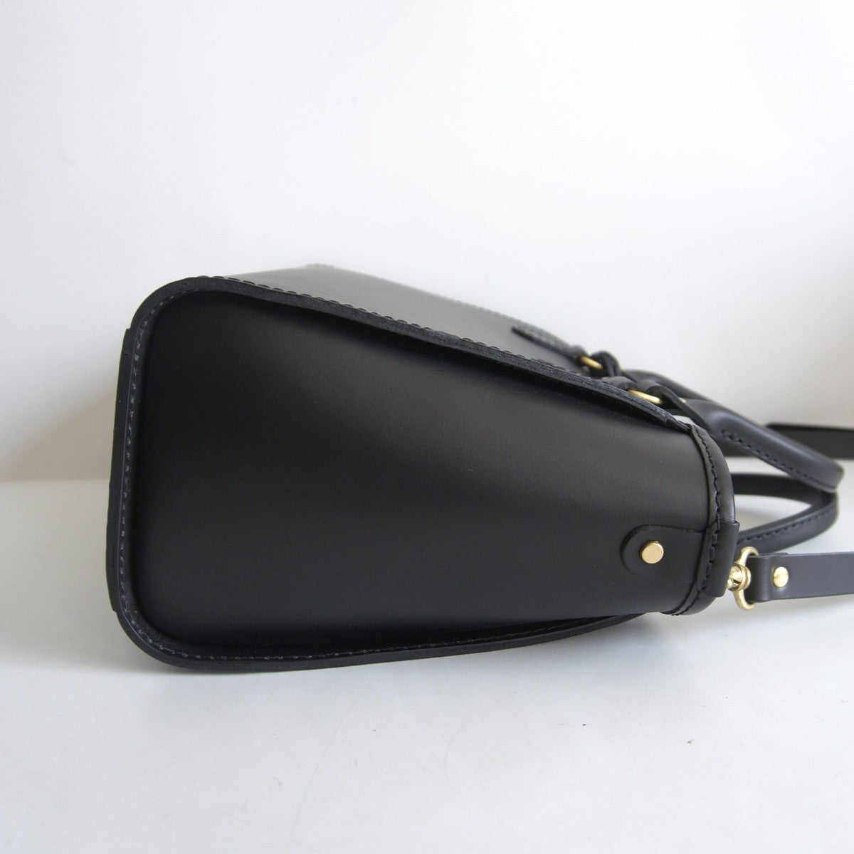 HERZ 2-Way Leather Tote Bag black Size ONE SIZE