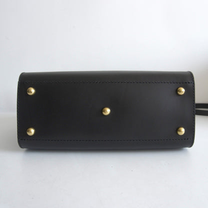 HERZ 2-Way Leather Tote Bag black Size ONE SIZE