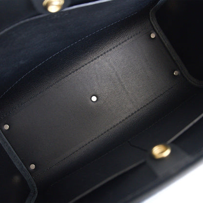 HERZ 2-Way Leather Tote Bag black Size ONE SIZE