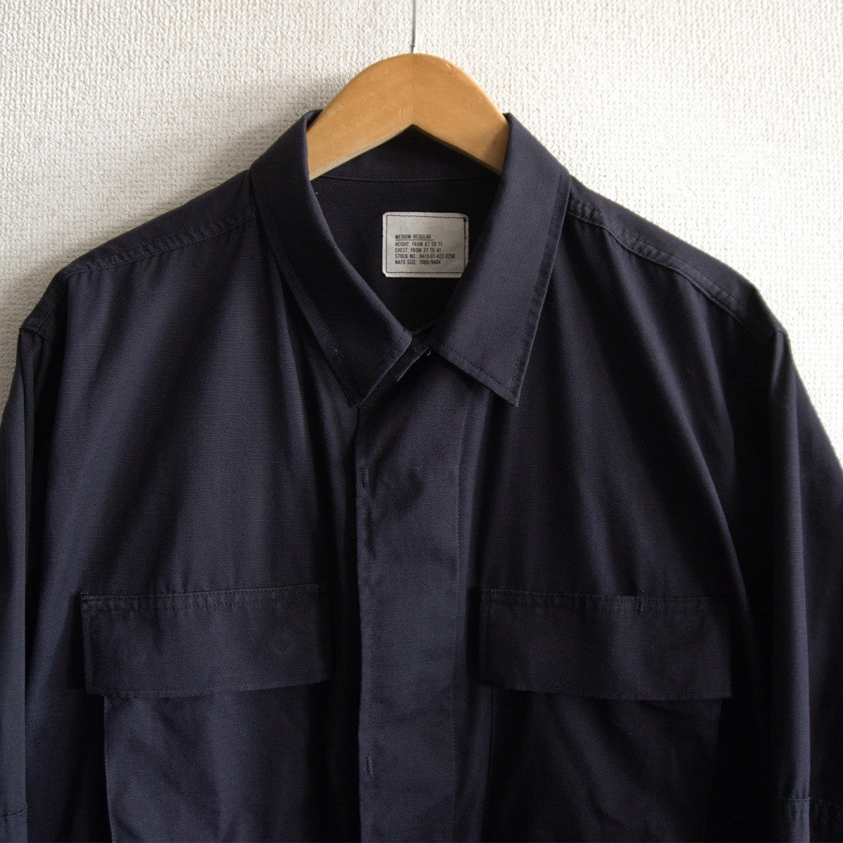 US ARMY 90s BLACK357 BDU Jacket Black Size MEDIUM-REGULAR