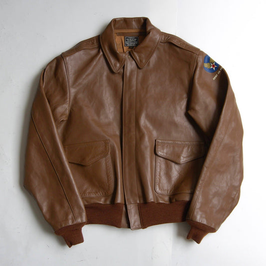 CABLE RAIN A-2 Flight Jacket Horsehide Leather Size XXS