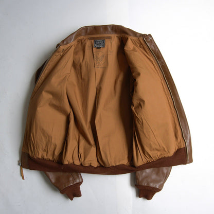CABLE RAIN A-2 Flight Jacket Horsehide Leather Size XXS