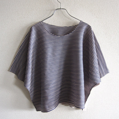 PLEATS PLEASE Horizontal Pleated Blouse Top Size L