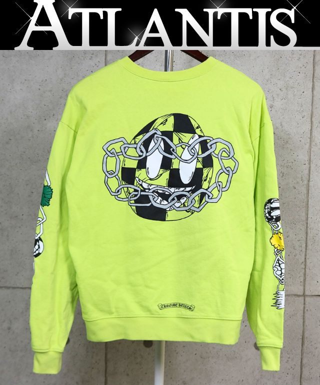 CHROME HEARTS MATTY BOY PPO CHAIN Sweatshirt Yellow Size L